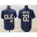 Cleveland Guardians #22 Josh Naylor Number Navy Jereymy 2024 City Connect Limited Stitched Jersey