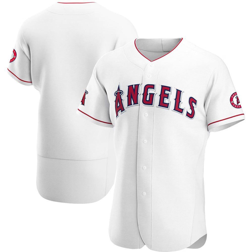 Los Angeles Angels White Jereymy Home Authentic Team Jersey