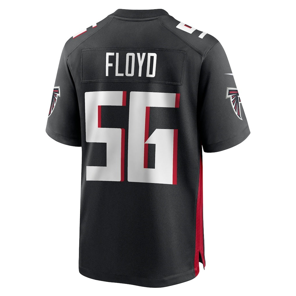 A.Falcons #56 Leonard Floyd Black Jereymy Team Game Jersey