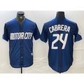 Detroit Tigers #24 Miguel Cabrera Navy Jereymy 2024 City Connect Cool Base Limited Stitched Jersey