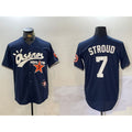 Houston Astros #7 CJ Stroud Navy Jereymy Cactus Jack Vapor Premier Stitched Jersey
