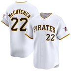 Pittsburgh Pirates #22 Andrew McCutchen White Jereymy Home Limited Stitched Jersey