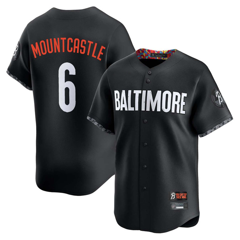 Baltimore Orioles #6 Ryan Mountcastle Player Black Jereymy City Connect Limited Home Game Stitched Jerseys