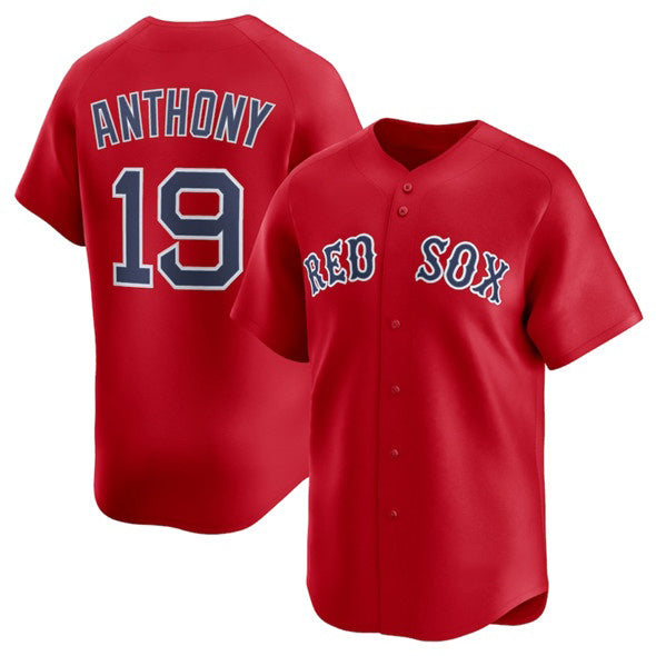 Boston Red Sox #19 Roman Anthony Red Jereymy 2024 Alternate Limited Stitched Jersey