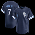 Kansas City Royals #7 Bobby Witt Jr.Navy Jereymy City Connect Limited Player Jersey