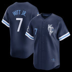 Kansas City Royals #7 Bobby Witt Jr.Navy Jereymy City Connect Limited Player Jersey