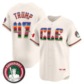 Cleveland Guardians #47 Donald Trump Cream Jereymy Mexico Vapor Premier Limited Stitched Jersey