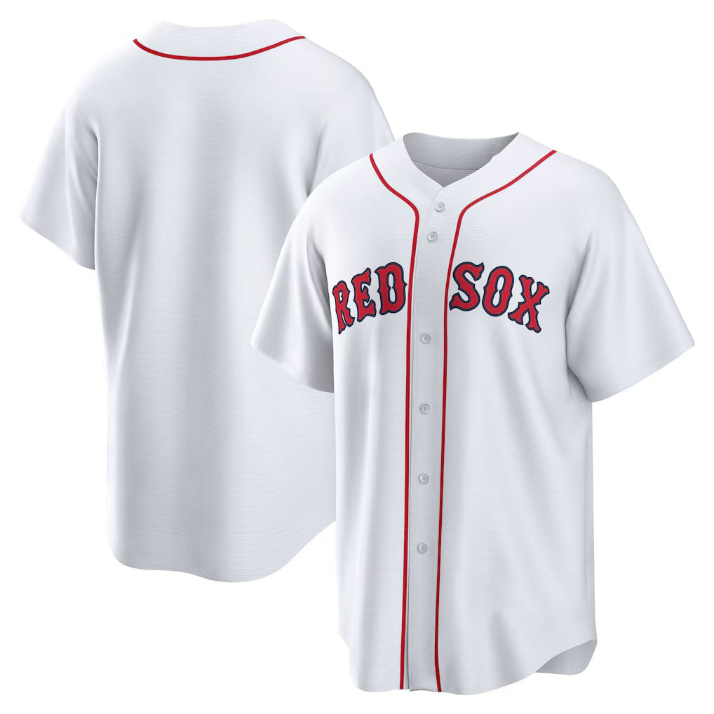 Boston Red Sox White Jereymy Home Blank Replica Jersey