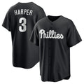 Philadelphia Phillies #3 Bryce Harper Black Jereymy Lights Out Limited Stitched Jersey