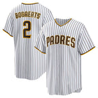 San Diego Padres #2 Xander Bogaerts White-Brown Jereymy Home Official Replica Player Jersey