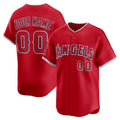 Custom Los Angeles Angels Red Jereymy Alternate Limited Jersey