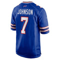 B.Bills #7 Taron Johnson Royal Jereymy Game Jersey