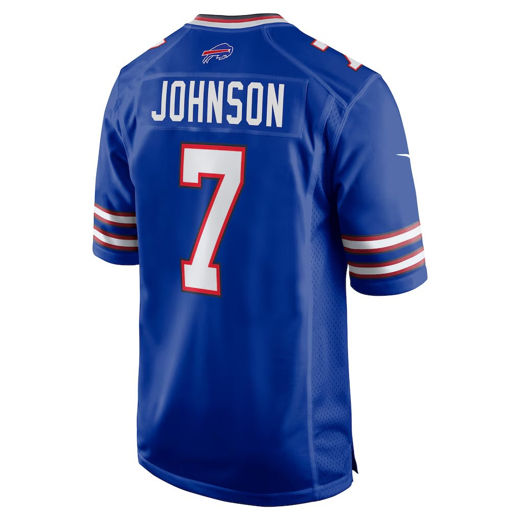 B.Bills #7 Taron Johnson Royal Jereymy Game Jersey