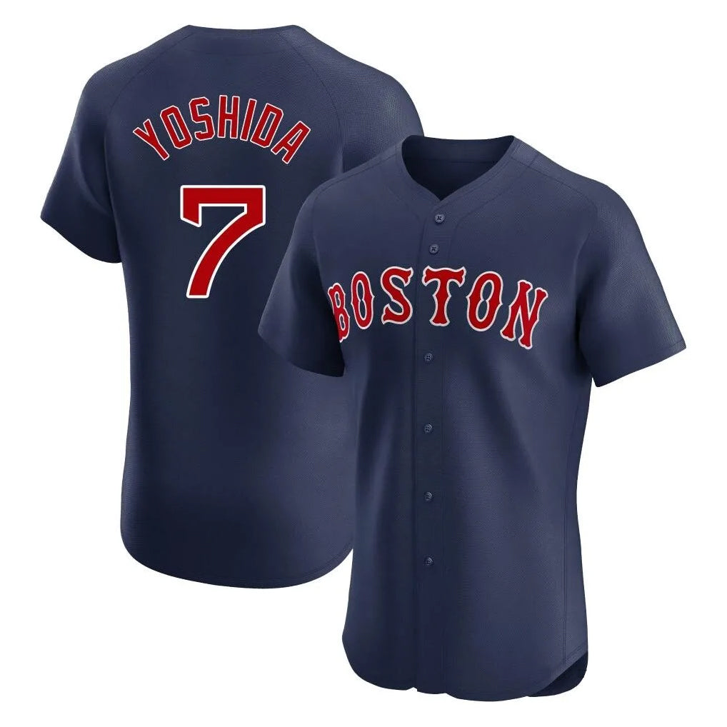 Boston Red Sox #7 Masataka Yoshida Player Navy Jereymy Limited Elite Home Game Stitched Jerseys1