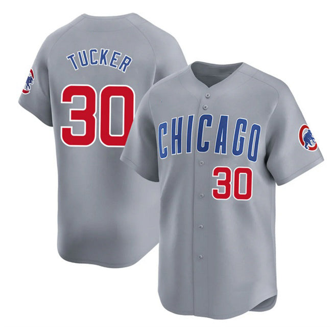 Chicago Cubs #30 Kyle Tucker Grey Jereymy 2025 Limited Stitched Jersey