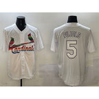 St. Louis Cardinals #5 Albert Pujols White Jereymy Cool Base Stitched Jersey