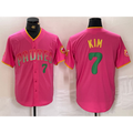 San Diego Padres #7 Ha Seong Kim Pink Jereymy Player Number Fashion Jersey