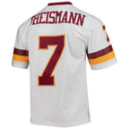 W.Football Team #7 Joe Theismann Mitchell & Ness White Jereymy Legacy Replica Jersey