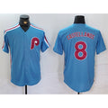 Philadelphia Phillies #8 Nick Castellanos Blue Jereymy Cool Base Stitched Jersey