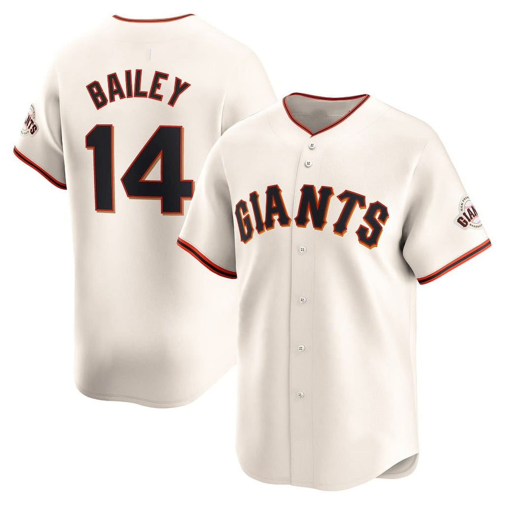 San Francisco Giants #14 Patrick Bailey Cream Jereymy 2024 Home Limited Stitched Jersey