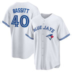 Toronto Blue Jays #40 Chris Bassitt White Jereymy Home Replica Jersey