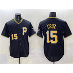 Pittsburgh Pirates #15 Oneil Cruz Black Jereymy 2025 Limited Stitched Jersey