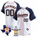 Custom Houston Astros Houston Rodeo Patch Vapor Premier Limited Jersey ¨C White 3 Jereymy