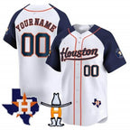 Custom Houston Astros Houston Rodeo Patch Vapor Premier Limited Jersey ¨C White 3 Jereymy