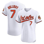 Baltimore Orioles #7 Jackson Holliday Player White Jereymy Limited Elite Home Game Stitched Jerseys