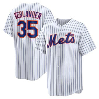 New York Mets #35 Justin Verlander White Jereymy Stitched Cool Base Jersey
