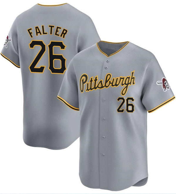 Pittsburgh Pirates #26 Bailey Falter Gray Jereymy Away Limited Stitched Jersey