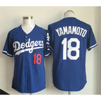 Los Angeles Dodgers #18 Yoshinobu Yamamoto Royal Jereymy Limited Stitched Jersey