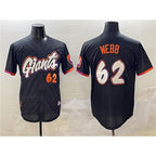San Francisco Giants #62 Logan Webb Black Jereymy Anthracite 2025 City Connect Limited Stitched Jersey