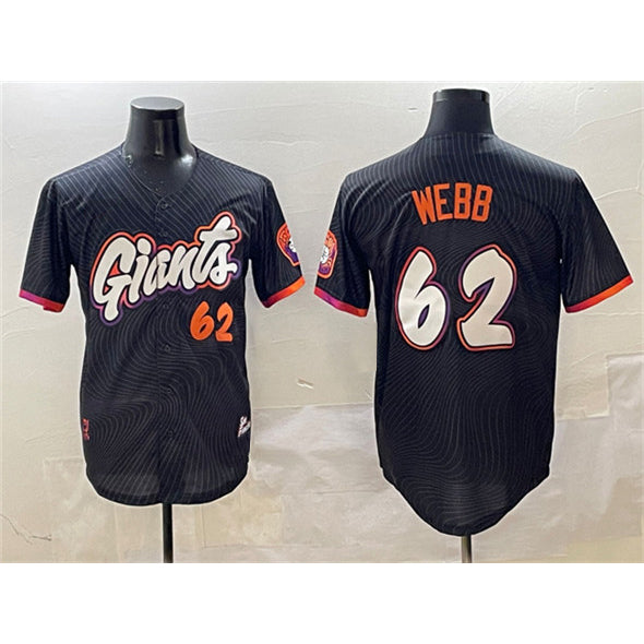 San Francisco Giants #62 Logan Webb Black Jereymy Anthracite 2025 City Connect Limited Stitched Jersey