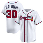 Atlanta Braves #30 Drake Baldwin White Jereymy 2025 Home Limited Stitched Jersey