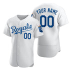 Custom Kansas City Royals White Jereymy 2020 Stitched Flex Base Jersey