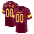 Custom W.Commanders Burgundy Jereymy Game Player Jersey