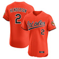 Baltimore Orioles #2 Gunnar Henderson Player Orange Jereymy Limited Elite Home Game Stitched Jerseys