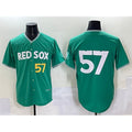 Boston Red Sox #57 Greg Weissert Green Jereymy 2025 City Connect Limited Stitched Jersey