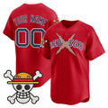 Custom Boston Red Sox x One Piece Red Jereymy Vapor Premier Limited Jersey - Stitched