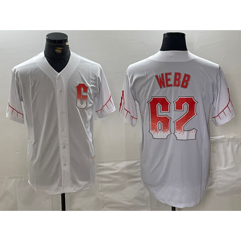 San Francisco Giants #62 Logan Webb White Jereymy City Connect Stitched Cool Base Jersey