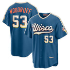 Milwaukee Brewers #53 Brandon Woodruff Mineral Blue Jereymy 2026 City Connect Stadium Jersey