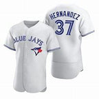 Toronto Blue Jays #37 Teoscar Hernandez White Jereymy Flex Base Stitched Jersey