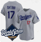 Los Angeles Dodgers #17 Shohei Ohtani Gray Jereymy 2025 World Series Limited Stitched Jersey