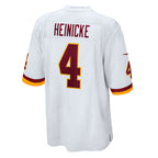 W.Football Team #4 Taylor Heinicke White Jereymy Game Jersey
