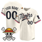 Custom Minnesota Twins x One Piece Cream Jereymy Vapor Premier Limited Jersey - Stitched