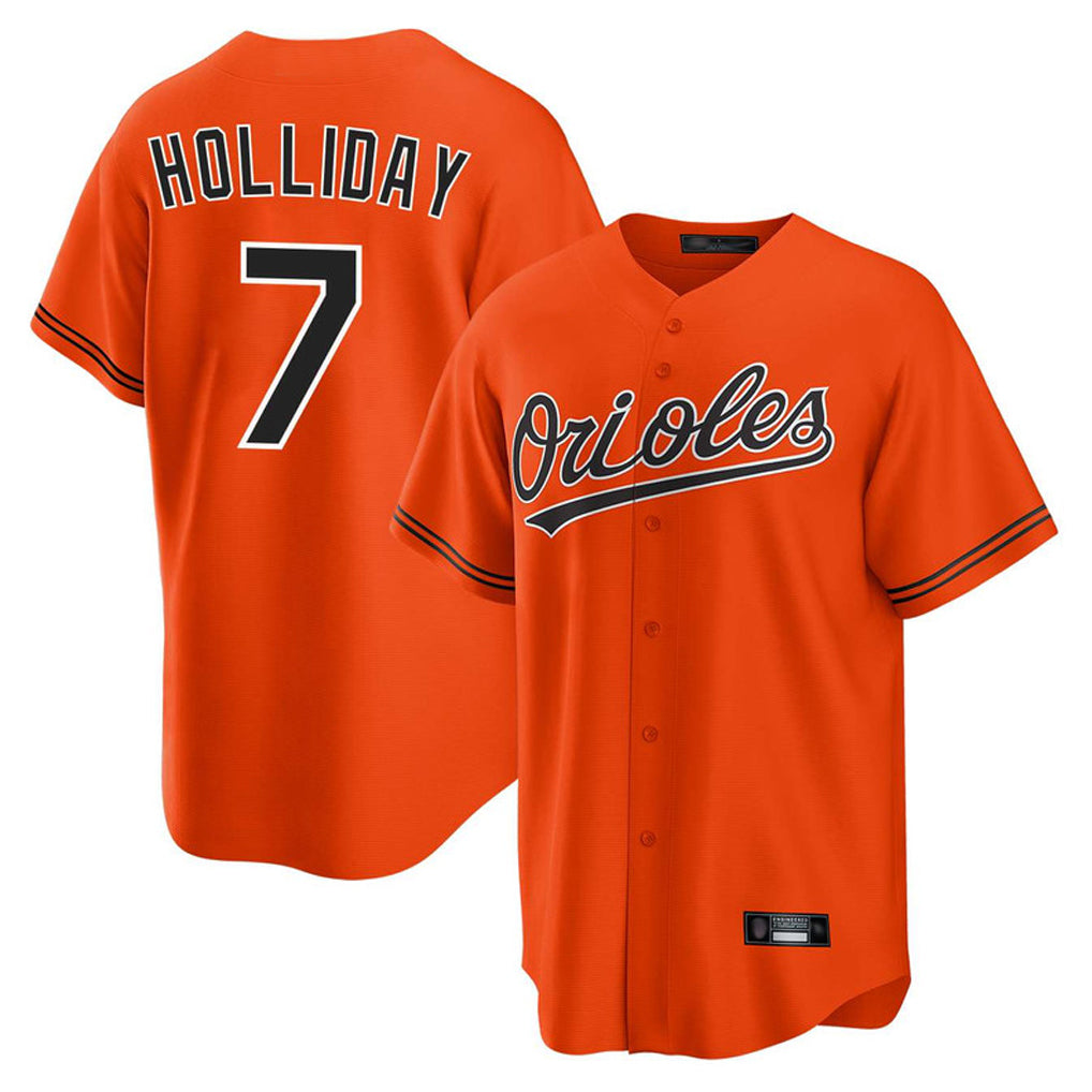 Baltimore Orioles #7 Jackson Holliday Player Orange Jereymy Home Game Stitched Jerseys