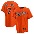 Baltimore Orioles #7 Jackson Holliday Player Orange Jereymy Home Game Stitched Jerseys