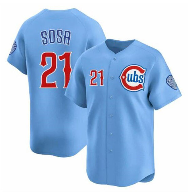 Chicago Cubs #21 Sammy Sosa Blue Jereymy 2024-25 2nd Alternate Limited Stitched Jersey