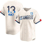 Los Angeles Dodgers #13 Max Muncy Cream Jereymy 2024 City Connect Limited Stitched Jersey